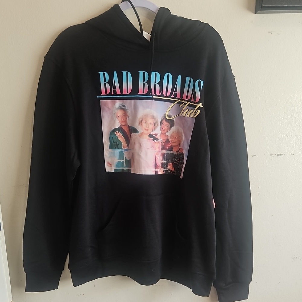 Black 'Bad Broads Club' Graphic Hoodie